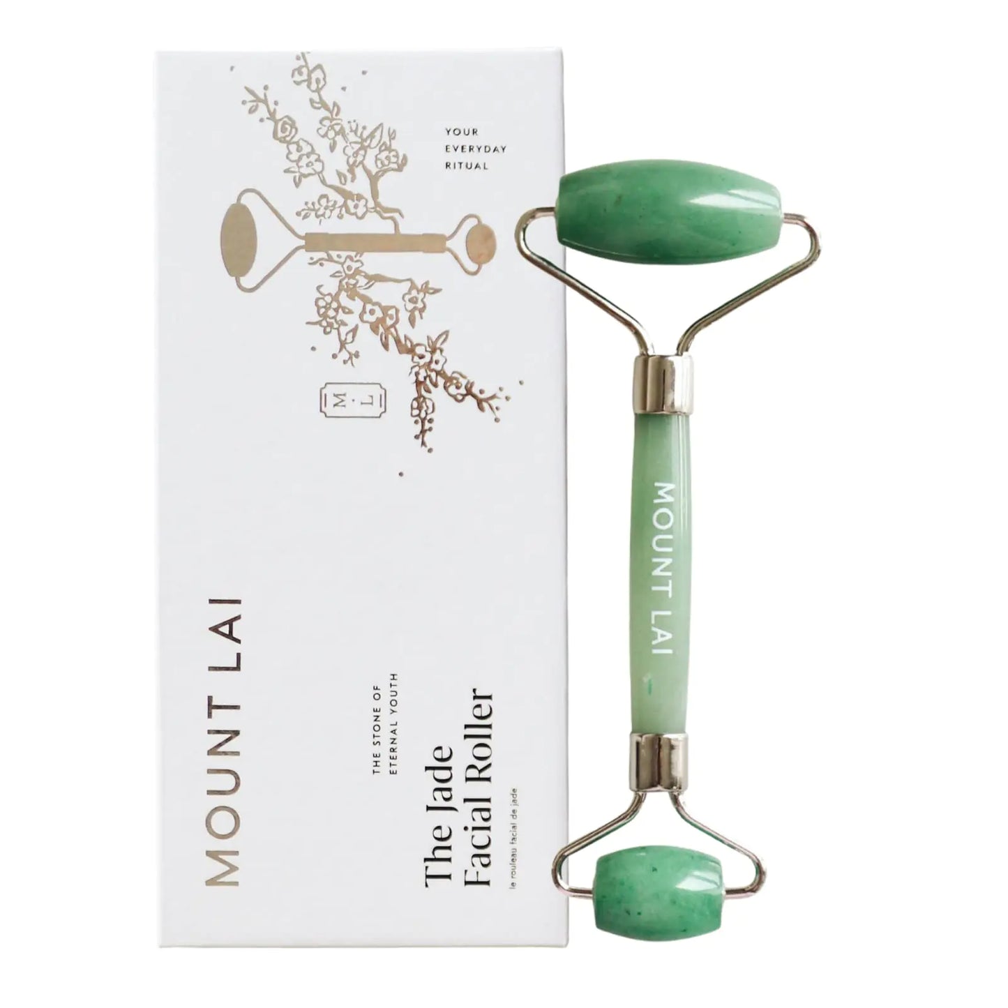 Mount Lai De-Puffing Jade Roller for Face Best Massage Face Sculpting Tool for Women to De-Puff Soothe and Reveal Radiant Skin Authentic