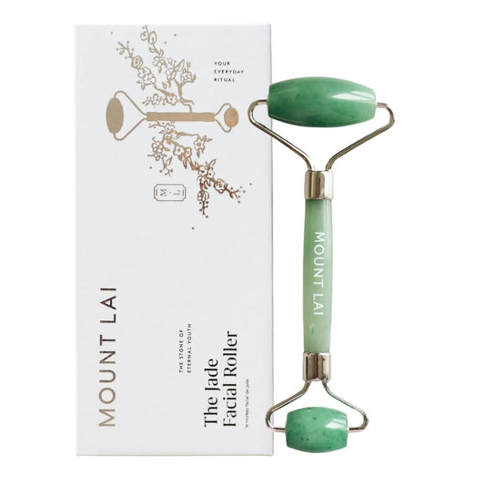 Mount Lai De-Puffing Jade Roller for Face Best Massage Face Sculpting Tool for Women to De-Puff Soothe and Reveal Radiant Skin Authentic