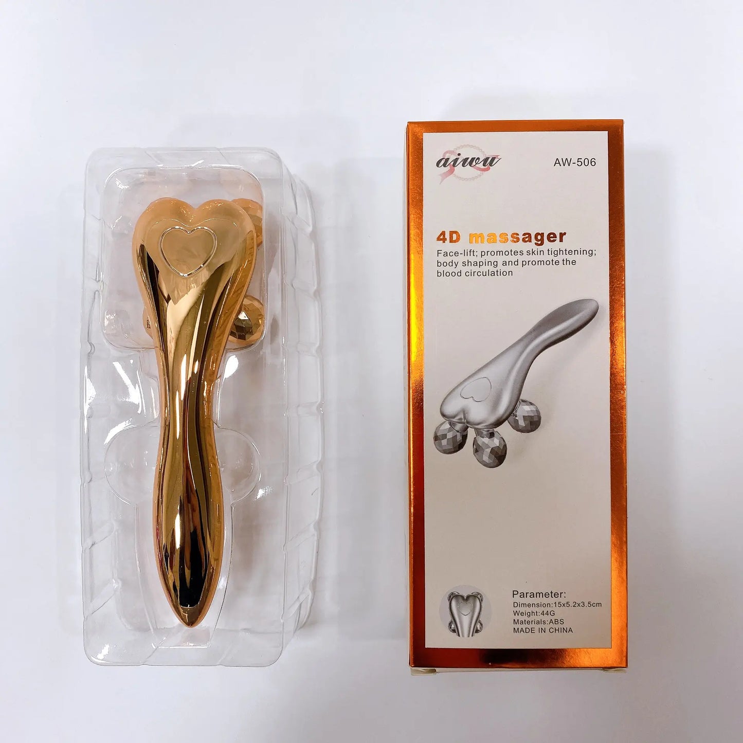 V-Type 4D Roller Massager for Face and Eye Care